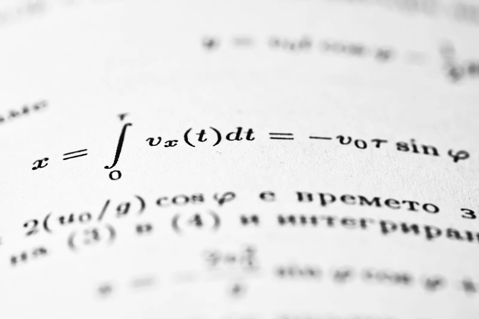 Mathematical equations printed on a page, the maths half of bio-maths